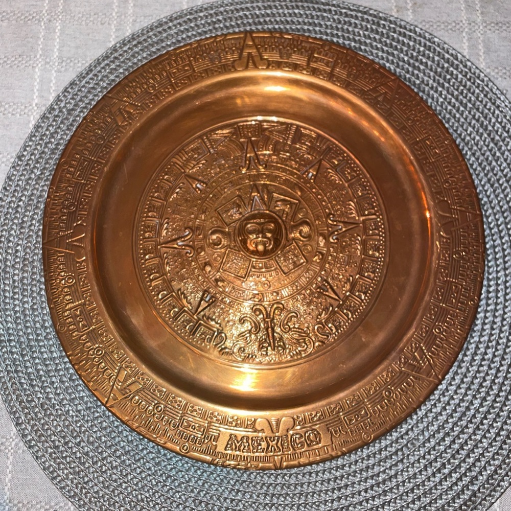 Copper Mayan Calendar